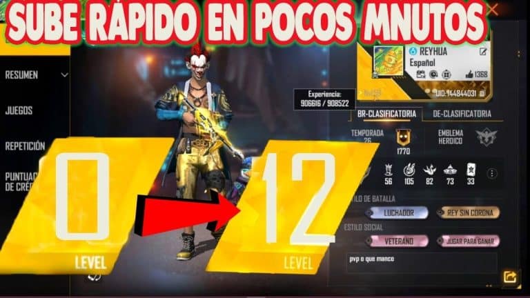 7 estrategias infalibles para subir de nivel rapidamente en free fire