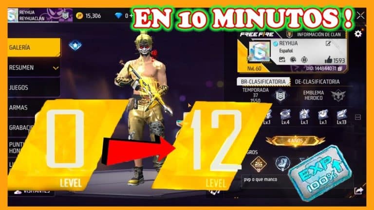 Como subir de nivel rapido en Free Fire