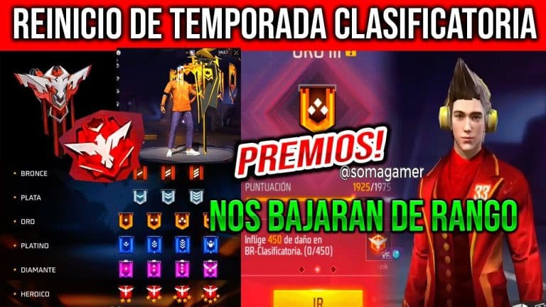 Que dia bajan de rango en Free Fire